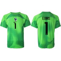 Camisa de time de futebol França Hugo Lloris #1 Goleiro Replicas 2º Equipamento Mundo 2022 Manga Curta